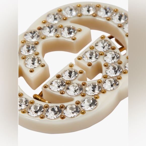 Gucci Crystal Interlocking G Hair Clip - Picture 2 of 6